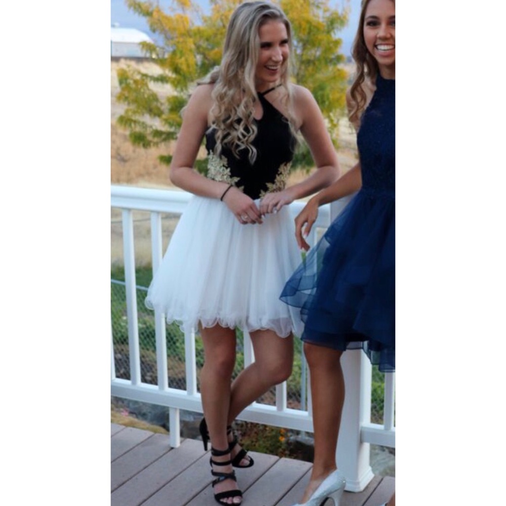 Black and white dress